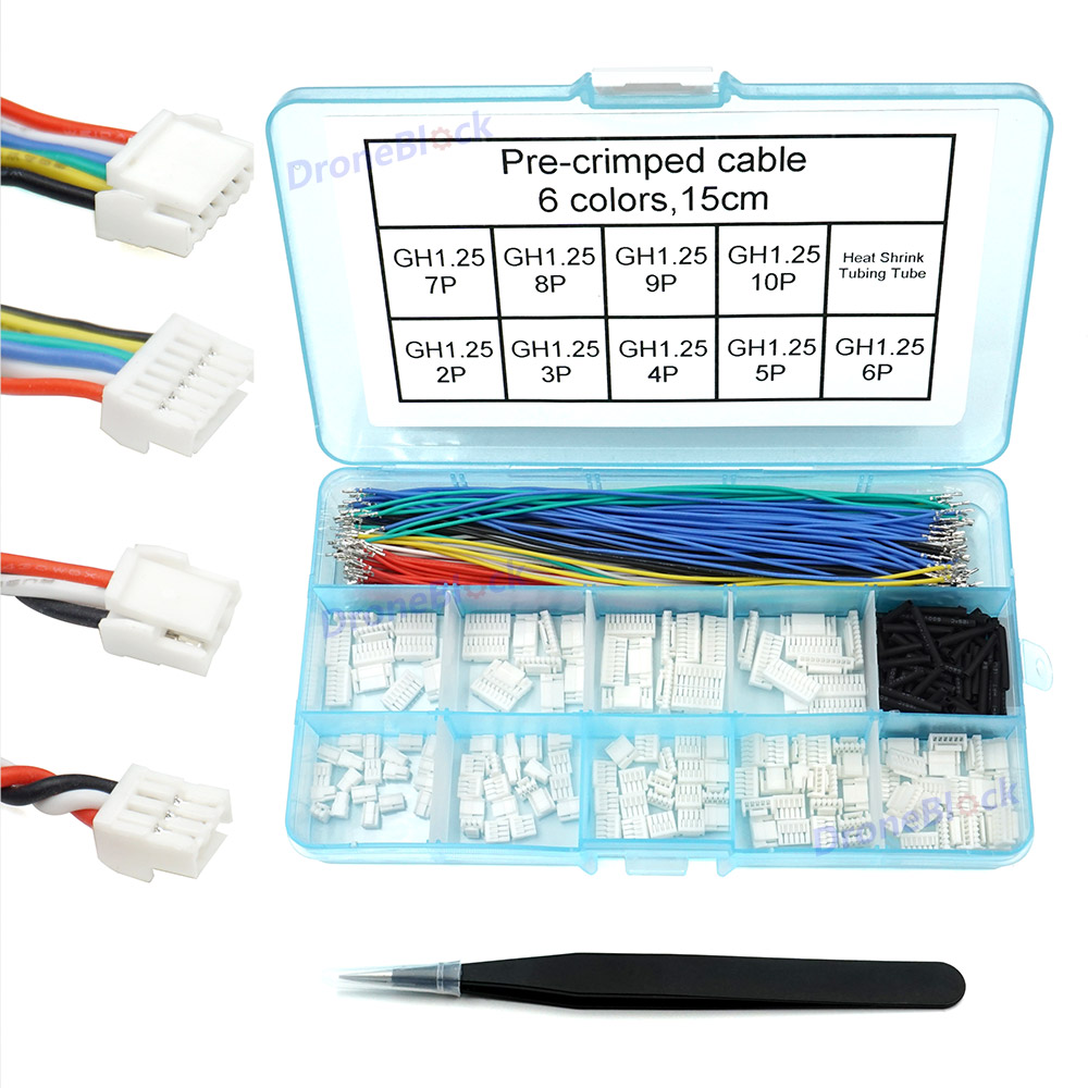 Conectores JST GH y cables de  - Drone Kit Hexacopter reseña y precio